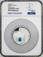2020 Palau $20 Proof Tiffany Art Silver Coin NGC PF70 Ultra Cameo Early Releases