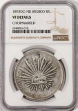 1893DO ND Mexico 8 Reales Silver Coin NGC VF Details Chopmarked