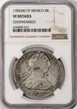1782MO FF Mexico 8 Reales Silver Coin NGC VF Details Chopmarked