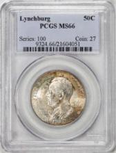 1936 Lynchburg Sesqui-Centennial Commemorative Half Dollar Coin PCGS MS66