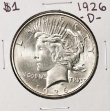 1926-D $1 Peace Silver Dollar Coin