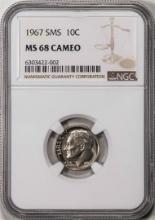 1967 SMS Roosevelt Dime Coin NGC MS68 Cameo