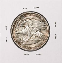 1921 Alabama 2X2 Centennial Commemorative Half Dollar Coin