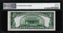 1934A $5 North Africa WWII Silver Certificate Note Fr.2307 PMG Choice Uncirculated 64EPQ