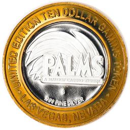 .999 Silver Palms Casino Las Vegas, NV $10 Casino Limited Edition Gaming Token