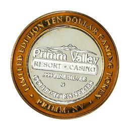 .999 Silver Primm Valley Resort & Casino Primm, NV $10 Limited Edition Gaming Token