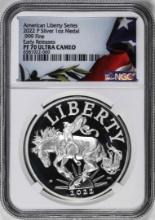 2022-P Liberty Series 1oz Silver Medal NGC PF70 Ultra Cameo Early Releases