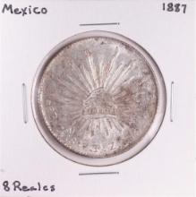1887 Mexico 8 Reales Silver Coin