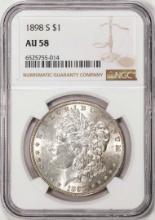 1898-S $1 Morgan Silver Dollar Coin NGC AU58