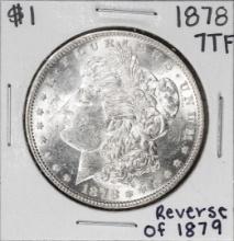 1878 7TF Reverse of 79' $1 Morgan Silver Dollar Coin