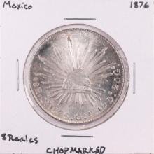 1876 Mexico 8 Reales Silver Coin Chopmarked