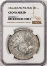 1892MO AM Mexico 8 Reales Silver Coin NGC Chopmarked
