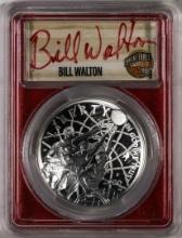 2020-P $1 Basketball HOF Silver Dollar Coin PCGS PR70DCAM Bill Walton Signature FDOI