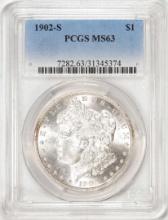 1902-S $1 Morgan Silver Dollar Coin PCGS MS63