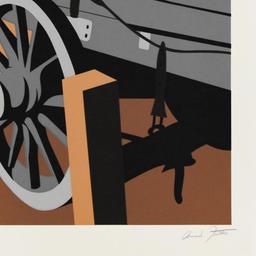 Armond Fields (1930-2008) "Wagon Wheel" Limited Edition Serigraph on Paper