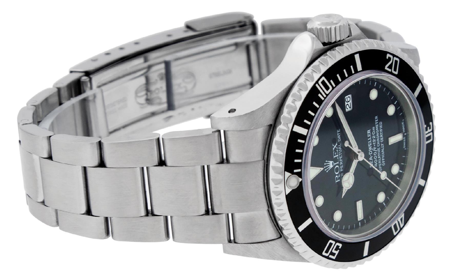 Rolex Mens Stainless Steel Sea Dweller Wristwatch