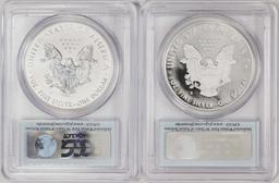 2012-S $1 Proof American Silver Eagle Coin Set PCGS Rev PR69/PR69DCAM First Strike