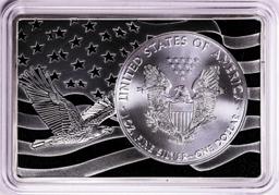 2020 $1 American Silver Eagle Coin & 2oz Silver Bar Set
