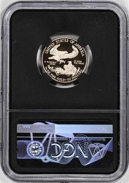 2018-W Proof $10 American Gold Eagle Coin NGC PF70 Ultra Cameo Mercanti Signed FDOI