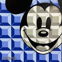 Tennessee Loveless "Blue 8-Bit Mickey" Limited Edition Giclee on Canvas