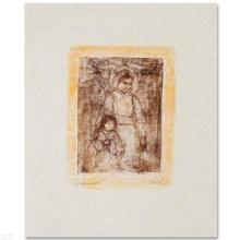 Edna Hibel (1917-2014) "Michelle and Nana" Limited Edition Lithograph on Paper
