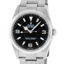 Rolex Mens Stainless Steel Explorer Wristwatch