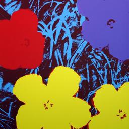 Andy Warhol "Flowers 1171" Print Serigraph On Paper
