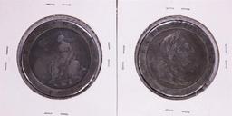 Lot of (2) 1797 Great Britain 2 Pence Coins
