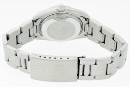 Rolex Ladies Midsize Stainless Steel Salmon Arabic Datejust Wristwatch