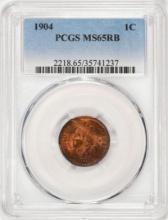 1904 Indian Head Cent Coin PCGS MS65RB