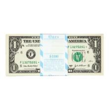 Pack of (100) Consecutive 2003A $1 Federal Reserve STAR Notes Atlanta