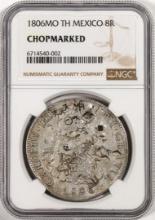 1806MO TH Mexico 8 Reales Silver Coin NGC Chopmarked