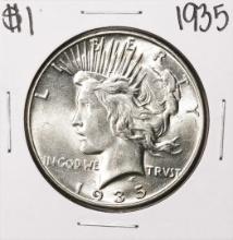 1935 $1 Peace Silver Dollar Coin