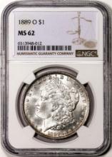 1889-O $1 Morgan Silver Dollar Coin NGC MS62