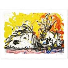 Tom Everhart "Blow Dry" Limited Edition Lithograph On Paper
