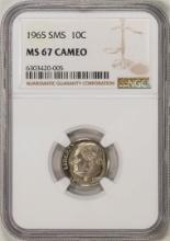 1965 SMS Roosevelt Dime Coin NGC MS67 Cameo