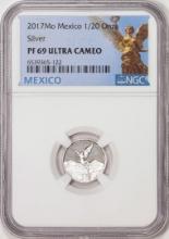2017Mo Mexico Proof 1/20 onza Silver Libertad Coin NGC PF69 Ultra Cameo