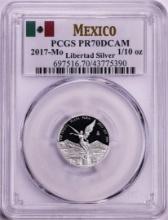 2017-Mo Mexico Proof 1/10 oz Silver Libertad Coin PCGS PR70DCAM
