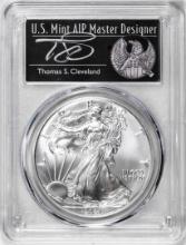 2021-(S) Ty. 1 $1 American Silver Eagle Coin PCGS MS70 Cleveland Signed San Francisco