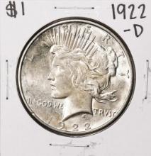 1922-D $1 Peace Silver Dollar Coin