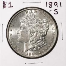 1891-S $1 Morgan Silver Dollar Coin