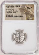 Cyrenaica, Cyrene c.308-277 BC AR Didrachm Ancient Coin NGC Ch F