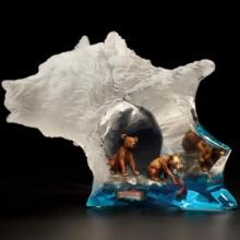 Kitty Cantrell "Mother's Pride" Limited Edition Mixed Media Lucite Sculpture