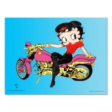 Betty Boop "Betty Boop On Motorcycle" Limited Edition Sericel