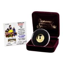 Rarities Mint 1987 Disney The Hunter & Queen 1/4oz Gold Coin with Box and COA