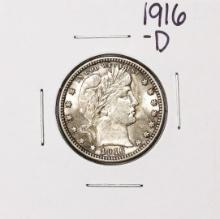 1916-D Barber Quarter Coin
