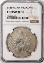 1885MO MH Mexico 8 Reales Silver Coin NGC Chopmarked