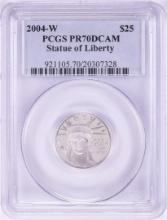 2004-W $25 Proof Platinum American Eagle Coin PCGS PR70DCAM