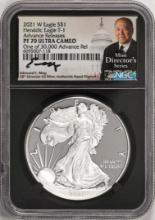 2021-W T-1 $1 Proof Heraldic American Silver Eagle Coin NGC PF70 Ultra Cameo AR Moy