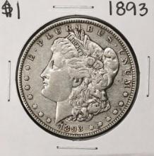 1893 $1 Morgan Silver Dollar Coin